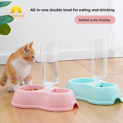 Automatic Pet Food and Water Bowl Set