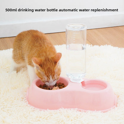 Automatic Pet Food and Water Bowl Set