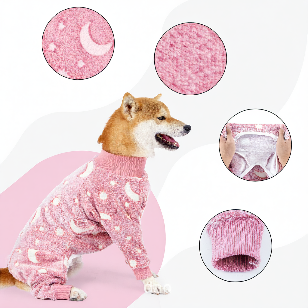 Warm and cozy pet pajamas